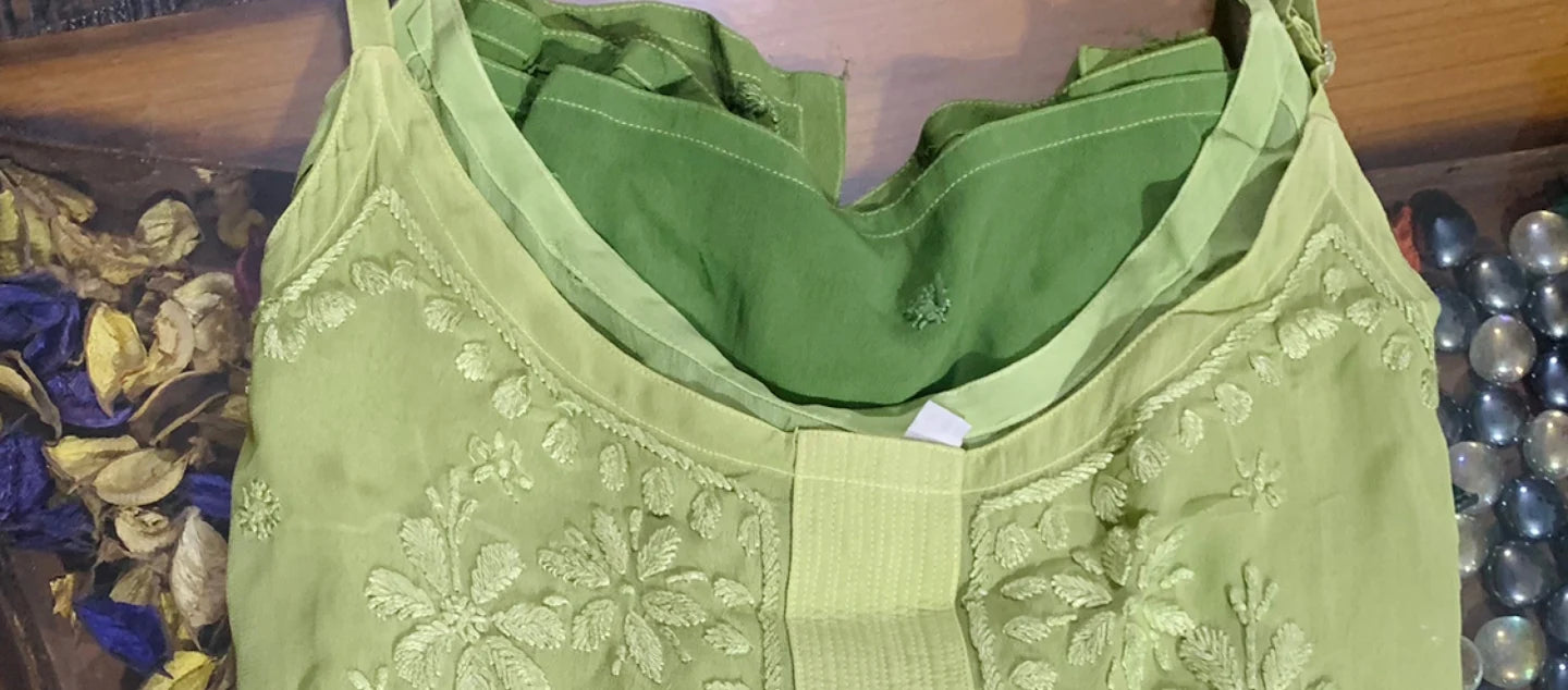 Muslin Noodle Strap Kurti