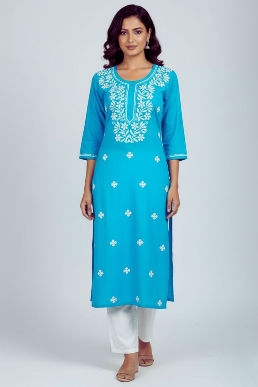 “Chikan Weavers Sale – Lucknowi Chikankari Kurtis & Suits at Best Prices”
